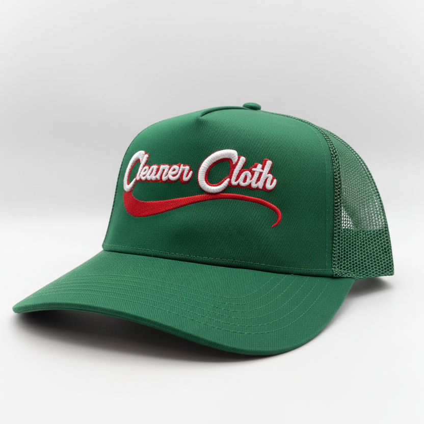 Cleaner Cloth Mesh Back Trucker Hat