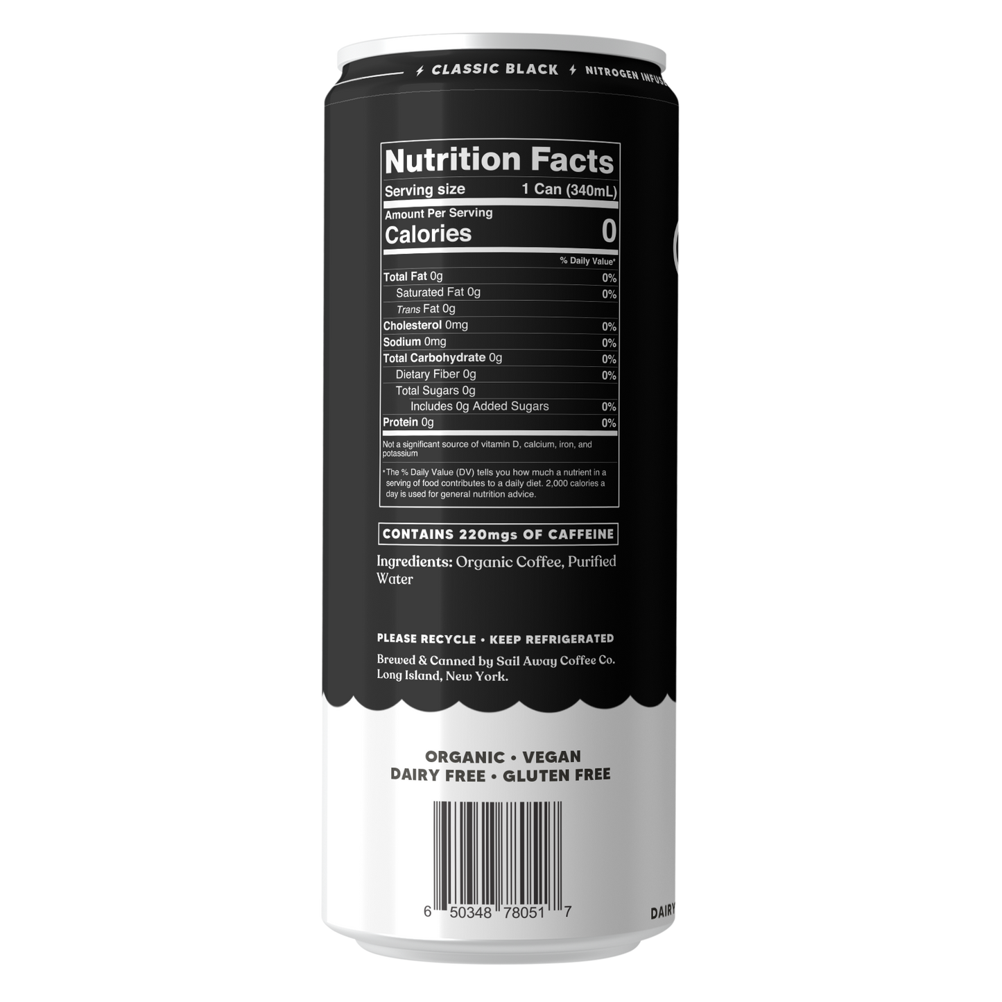 Sail Away Cold Brew Coffee -Classic Black