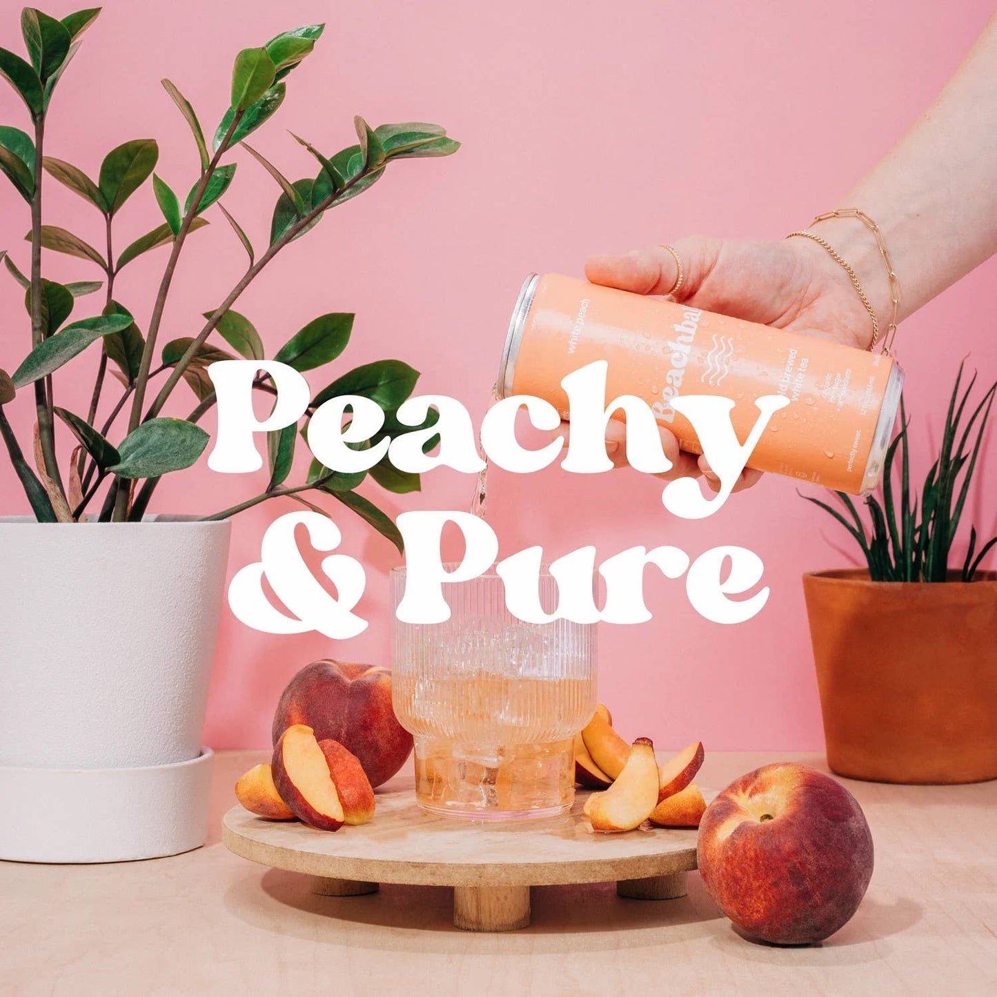 BEACHBALL Organic Iced Tea Can - White Peach