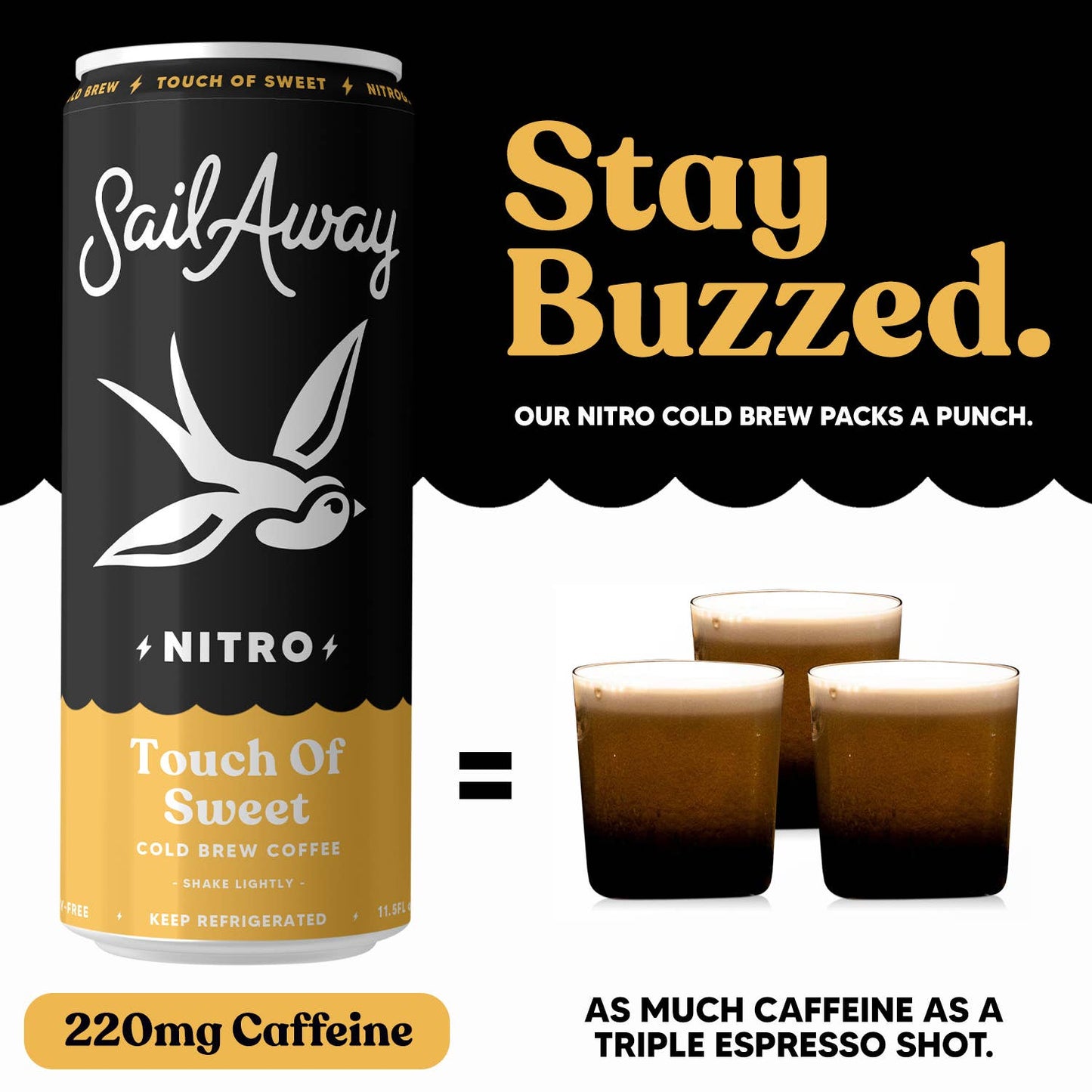 Sail Away Cold Brew Coffee - Touch of Sweet