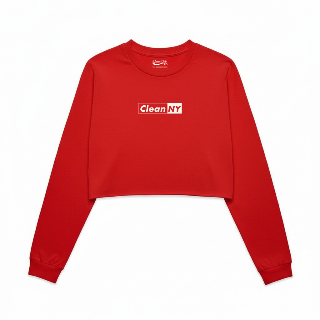 Clean NY Raw Hem Crop