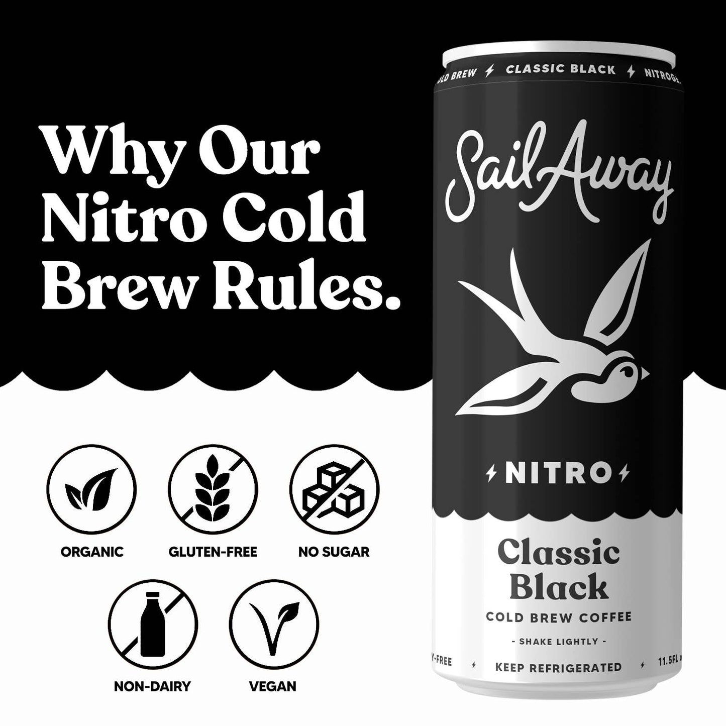 Sail Away Cold Brew Coffee -Classic Black