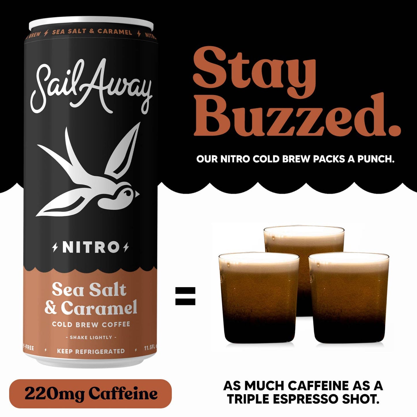 Sail Away Cold Brew Coffee - Sea Salt & Caramel